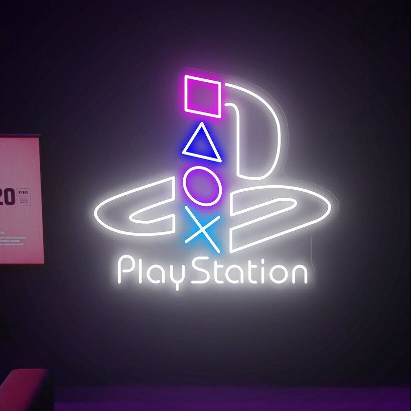 Game Neon Sign (PlayStation)